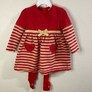 Original Marines Heart dress and matching‎ heart bum tights